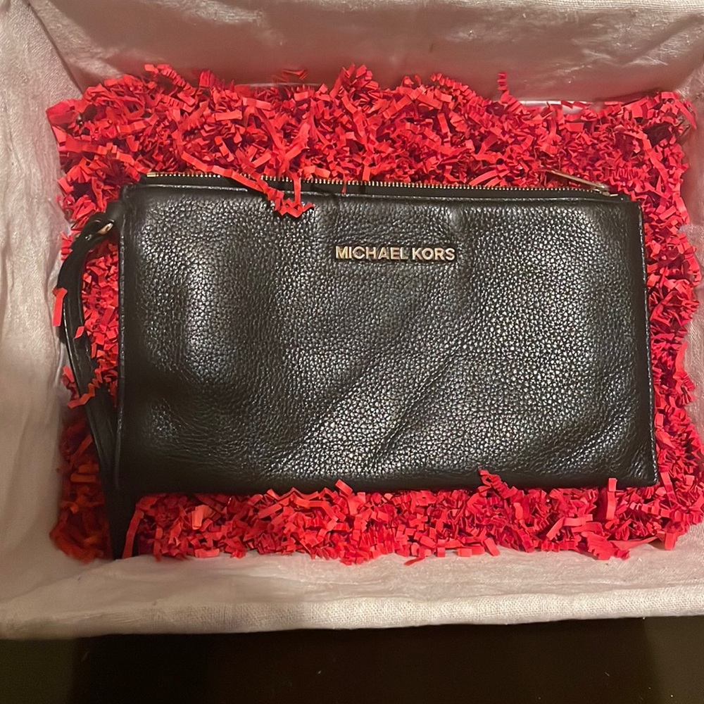 Michael Kors Black Wristlet
